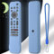 Copertura per Sony RMF-TX810U/RMF-TX811U/RMF-TX910U, custodia protettiva in silicone per telecomando, sostituzione del manicotto anti-scivolo antiurto ergonomico con cordino (Blu luminoso)