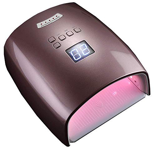 secador de uñas para esmalte de uñas y gel， W/batería de alta capacidad Pro manicura secador de uñas luz de curado, for todos los esmaltes de uñas de gel, herramientas de arte de uñas(Champagne)