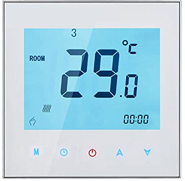 ACAGALA 5A AC95-240V Wöchentlich Programmierbare LCD Display Touchscreen Wasser Heizung Thermostat Raum Temperatur Controller