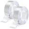 Kolamom 2 Pcs Doppelseitiges Klebeband Extra Stark 3M x 3CM – Abziehbares Nano Tape für Wände, Teppiche & Poster – Transparent & Rückstandsfrei – Starker Halt auf Glas/Metall/Holz