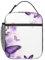 ZSUUGJ Lonchera con diseño de mariposa morada, reutilizable, aislada, para el trabajo, oficina, picnic, viajes, copa de vino