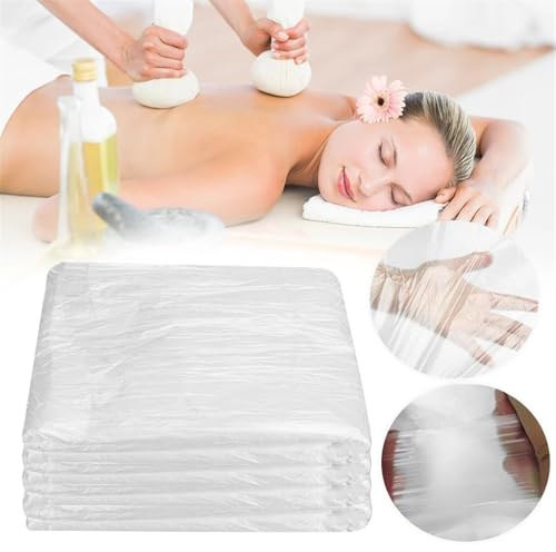 100 stücke Bettlaken Abdeckungen Couch Abdeckung for Massage Tische Bett Kunststoff Bett Blatt Schönheit Behandlung Wachsen Schützen für Massagetische