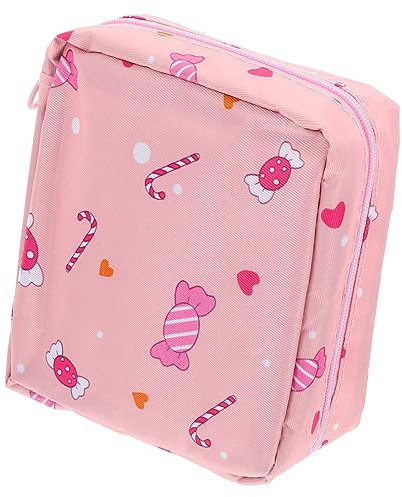 VALICLUD Borsa per Ciclo Mestruale Cerniera Porta Assorbente Delicato e Riutilizzabile Comoda Borsa Compatta per Uso Quotidiano Adatta per Assorbenti Coppette e Piccoli Oggetti