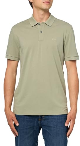 BOSS Men's Regular Fit Polo Shirt, Celery, Large