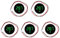 Small Round Electric Display Meter With 3 Digit LED Screen ABS Electric Tester Simple Installation For Car Motorcycle