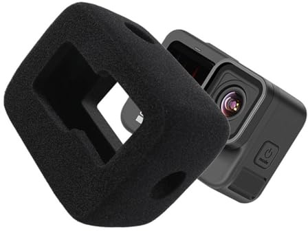 Schaumstoff Windslayer Gehäuse für GoPro Hero 13/12/11/10 Actionkamera, Windschutz-Abdeckung Windschutzscheibe Windslayer Lärmreduzierung Abdeckung Rahmenhülle