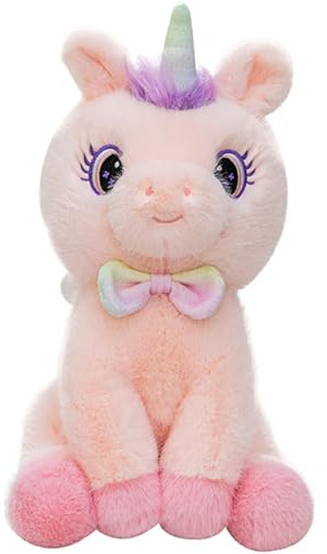 Trayosin Kuscheltier Groß Plüschtiere Einhorn 40/55/65cm Super Weiches Einhorn Plüsch Kissen-Stofftier Süße Plüschtier für Kinder Mädchen Puppe Geschenk (55cm)