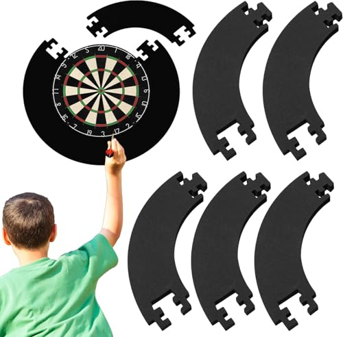 VEGOATY Dartscheibe Surround für Dart Schutz, 72 cm Durchmesser, für 45 cm Dartscheibe, Wandschutz Dartboard Schutzring, Wandschutz Ring, Dart Surround Auffangring