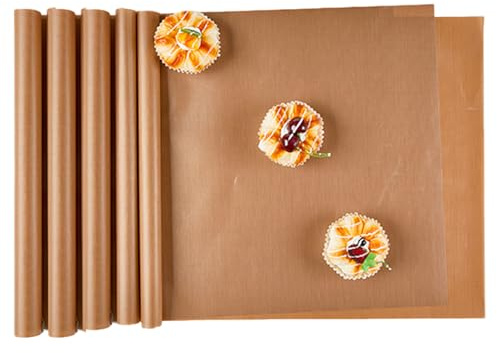 ZenithQuest Teflon Sheets for Heat Press, 5PCS Reusable Heat Resistant Heat Transfer Paper, Permanent Baking Film for Ironing T-Shirt Printing Thermal Mat (30x40 cm)