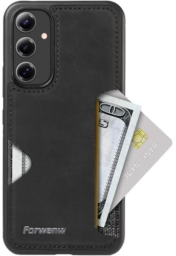 Handyhülle für Samsung Galaxy S24 Hülle Mit Kartenfäch, Lederrückseite Stoßfest Handyhülle, Ultra Dünn Wallet Schutzhülle, für Samsung S24 5G Kartenfäch Hülle mit Kartenhalter