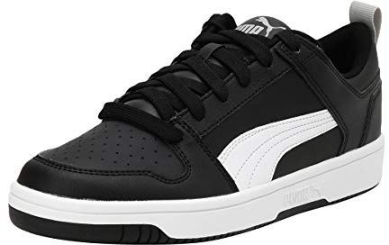 Puma 370490 Unisex-Kinder Sneaker, Puma Black-Puma White-High Rise, 37 EU