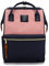 Kah&Kee Eleganter wasserdichter Damen Rucksack mit Laptopfach - Diebstahlsicheres Design - Wickeltasche - Anti-Diebstahl Reisetasche - Lässiger Schulranzen(Rosa Marine, Groß)