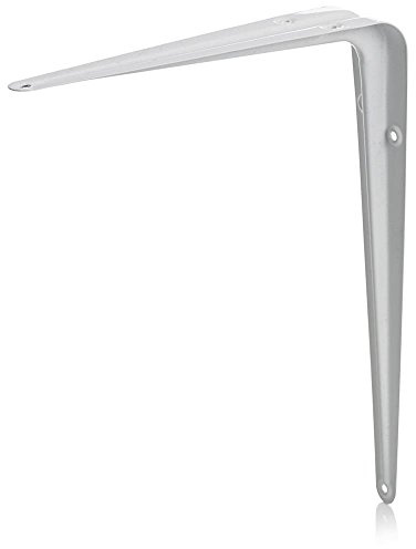Linx® Shelf Support Bracket, 200mm x 150mm (8 Inch x 6 Inch), London Pattern, White, Pack of 10