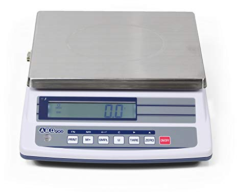 ABDPRO ABD Balance - Balance Compacte Portée 15kg/Précision 0,5 g - Balance Professionnelle Haute Qualité - Grand Plateau 23 x 33 cm - Écran LCD Rétro-éclairé - Autonomie Jusqu'à 80h - Garantie 1 an