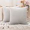 MIULEE 2er Set Samt Kissenbezug Kissenhülle Dekorative Dekokissen mit Verstecktem Reißverschluss Sofa Schlafzimmer, 20x20Inch 50x50cm, Grau Weiß