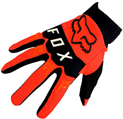Fox Dirtpaw Glove Fahrrad MTB/MX Cross Langfinger Handschuhe (Neon Orange, M = Medium)