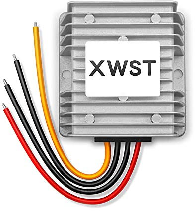 XWST DC 12V auf 24V Spannungswandler 5A 120W Auto Netzteil Wandler Konverter Transformator Trafo Adapter DC 10-23V Breit Eingang für Auto PKW LKW Kfz Motor Boot
