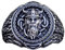 Odin Ring für Männer, nordischer Wikinger Odin Kopf Ring, Wikinger Keltischer Knoten Ring, Vintage Kelte Odin Amulett Ring, Odin Krieger Totem Stammesring Silber Schwarz, Punk Wikinger Schmuck (18.1)