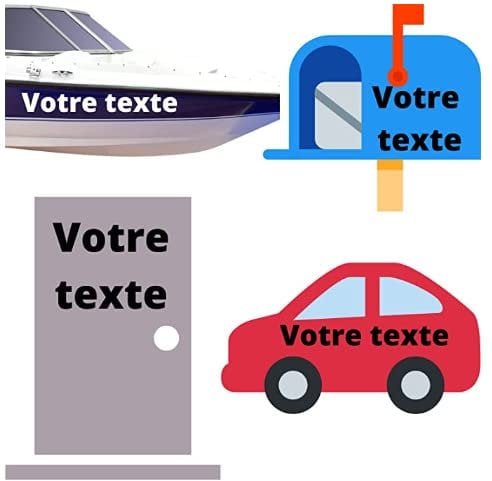 Personalisierbare Aufkleber, Buchstaben-Aufkleber, selbstklebend, selbstklebend, selbstklebend, selbstklebend, für Auto, Fahrrad, Türen, Wände, Boot, Haus, Briefkästen