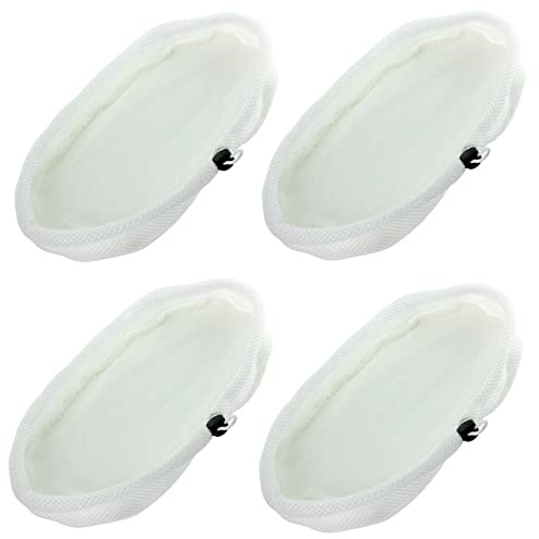 Spares2go Hard Floor Cleaning Cloth Pads Compatible with Goblin GSM401R-18 Steam Cleaner Mop (Pack of 4)