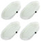Spares2go Hard Floor Cleaning Cloth Pads Compatible with Goblin GSM401R-18 Steam Cleaner Mop (Pack of 4)