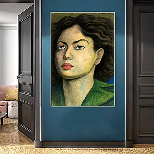 Diego Rivera Florence Homolka Ölgemälde Druck Leinwand Poster Moderne Wohnkultur Kunst Wandbild für Büro Flur Zimmer 70x100cm Rahmenlos