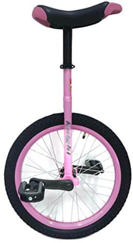 HH-CC Rosa Mädchen/Kinder 20/18/16 Zoll Laufrad Rosa Einrad, modisches Anfängerfahrrad mit freiem Stand, für Fitnessübungen im Freien, mit Leichtmetallfelge und gemütlichem Sattel,20in