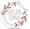 80x Vielen Dank Aufkleber, 3,8 cm rund. Für Danksagung, Hochzeit, Kommunion, Konfirmation & Weihnachten. Vielen Dank Sticker als schöne Verpackung Ihrer Geschenke