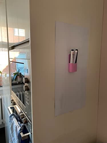 A4 Magnetfolie Whiteboard | 12 Formate | selbstklebend & magnetisch | Weißwandtafel | Schreibtafel | Wandfolie | Magnettafel Weiß (DIN A4 (21x29,7cm))