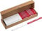 Meister Zimmermannsbleistift-Set 25-teilig - 240 mm Länge - Ovale Form - Mittlere Härte - Ideal zum Anzeichnen & Markieren - rot & weiß / Markierungswerkzeug / Baubleistift / 9446710