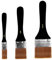 BuxiuGK 3 Pièces Pinceaux de Peinture Plats,Artiste Pinceau Plat pour Gesso, Vernis, Peinture Acrylique, Peinture à l'huile, Aquarelle, Bois, Mur(20/40/60mm)
