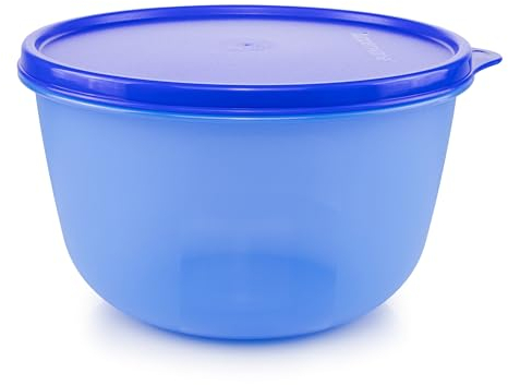 Tupperware Clarissa Schüssel 1,9 L blau, Kunststoff, Casual, Schüssel, Bowl, Rührschüssel, Backschüssel, Salatschüssel, Spülmaschinenfest, 1.9 Liter