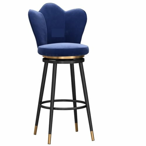 Barhocker Bar Stühle Barstuhl 1 Stück Drehbare Barhocker, Um 360 Grad Drehbare Barhocker, Mit Samt Gepolsterter Thekenhöhenhocker Für Die Küche Barsessel Barstühle (Color : C, Size : 75cm Sitting He