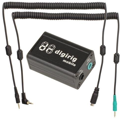 Minadax DIGIRIG Mobile KIT | Revolutionäres Digital-Interface für Amateurfunk kompatibel mit XIEGU G90 X5105 G106 + Kabel Set - Logic Levels(Default)