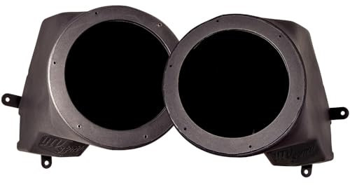 UTV Stereo UTVS-PRO-DP65 6.5 Speaker Enclosure for Polaris RZR Pro, Pro R & Turbo R Models - Black, 2x 6.5 Speakers, 100W, RCA & Auxiliary, Dash Mount, ABS Plastic, Limited Warranty