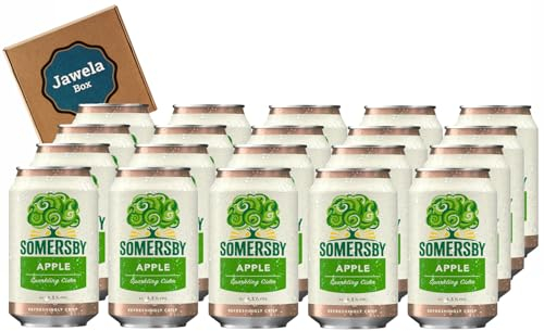 Somersby Apple Cider 20 x 0,33l - Jawela Box - 20 Dosen fruchtiger erfrischender Apfel Cider Apple Cider 4,5% Vol.