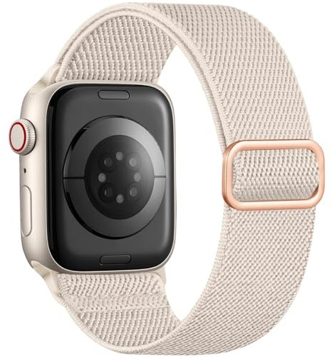 Nylon Strap Compatible with Apple Watch Straps 41mm 40mm 38mm 42mm(Series 11 10) for Women Men, Adjustable Braided Sport Solo Loop Band for iWatch Series 9 SE 8 7 6 5 4 3 2 1