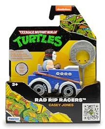 TMNT Teenage Mutant Ninja Turtles Casey Jones | Rad Rip Racers, Actionfahrzeug, Klassische Ausgabe, Spielzeug und Geschenke für Kinder ab 3 Jahren