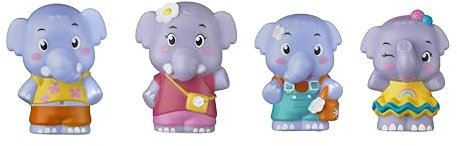Klorofil Lot 4 Personnages Famille Éléphant