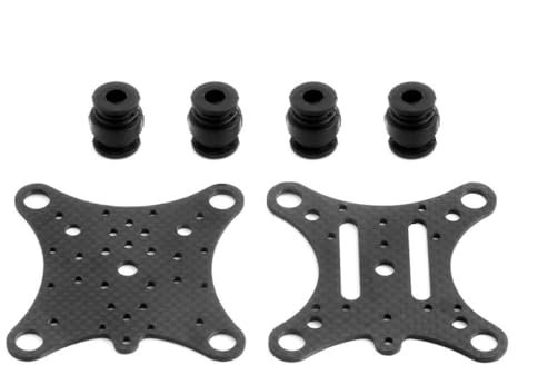 FDhRyTF Carbon Fiber Anti Vibration Plate With Rubber Balls Compatible With Phantom 1 2 Mount Quadcopter For Action Camera Mount