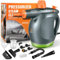 Potente pulitore a vapore manuale con contenitore per il detergente e blocco di sicurezza, vapore manuale multifunzione e pressurizzato per cucina, bagno, finestre e pavimenti, vapore per