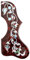 Akustikgitarren-Schlagbrett, für Gibson J-200 SJ-200, 2 mm dicke Kratzplatte, selbstklebender Gitarrenplektrum, universelle Passform für 104-106 cm Akustikgitarre (H-Stil)