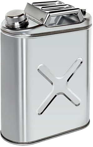 MPMPM 304 Stainless Steel Portable Jerry Can 5L, 10L Fuel Tanks - Car Motorcycle Gas Canister For Gasoline Oil Container - Can Mount Included(10L)