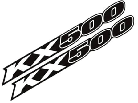 LXSKJ Adesivo per carrozzeria per Kawasaki KX 500 1983-2000 2001 2002 2003 2004 Moto Forcellone Decalcomanie Adesivi(Black)