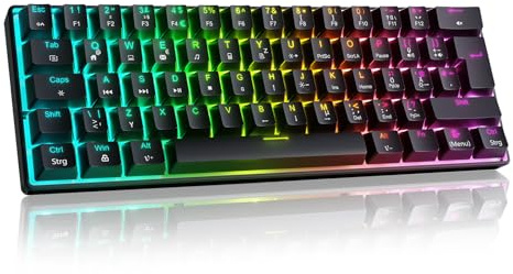 Free wolf Magic-Refiner MK37 Kabelgebundene 60%-HE-Tastatur (deutsches) | QWERTZ, Rapid Trigger, Magnet-Schalter, 8K Hz, Ultra-Präzision 0,04mm RT
