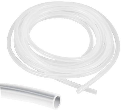 Tuyau en silicone de 3 m, 5 mm x 8 mm, flexible, adapté à un usage alimentaire, tuyau d'eau transparent, 5 mm ID x 8 mm extérieur, pour air, huile, transmission d'eau