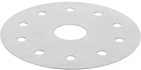 SUPVOX Wärmeleitplatte aus Edelstahl 13cm für Induktionsherde und Gasherde Wärmeleitfolie zur Gleichmäßigen Hitzeverteilung für Töpfe und Auflaufformen