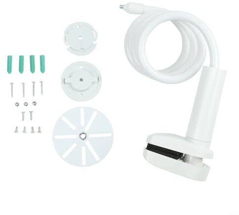 Kivivaka ABS Metall Baby Kamera Halterung Ständer 360° verstellbar kompatibel mit Hellobaby Infant Optics Anmeate für Nanit Pro für EUFY Owlet VAVA Weiß 110 cm (0,5 m)