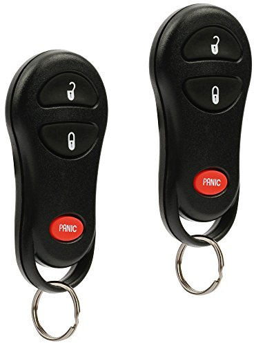 Car Key Fob Keyless Entry Remote fits Dodge 1999-2002 Ram / 1999-2000 Dakota / 1999-2000 Durango (GQ43VT9T, 56045497), Set of 2