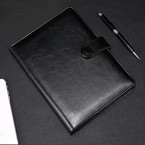A5 Leder weiches Notizbuch, 1 Stück PU Binder Notebook nachfüllbar Planer Binder Einlagen 6 Ringe Tagebuch für Business Männer & Frauen Geschenke Tagebuch (Browm)
